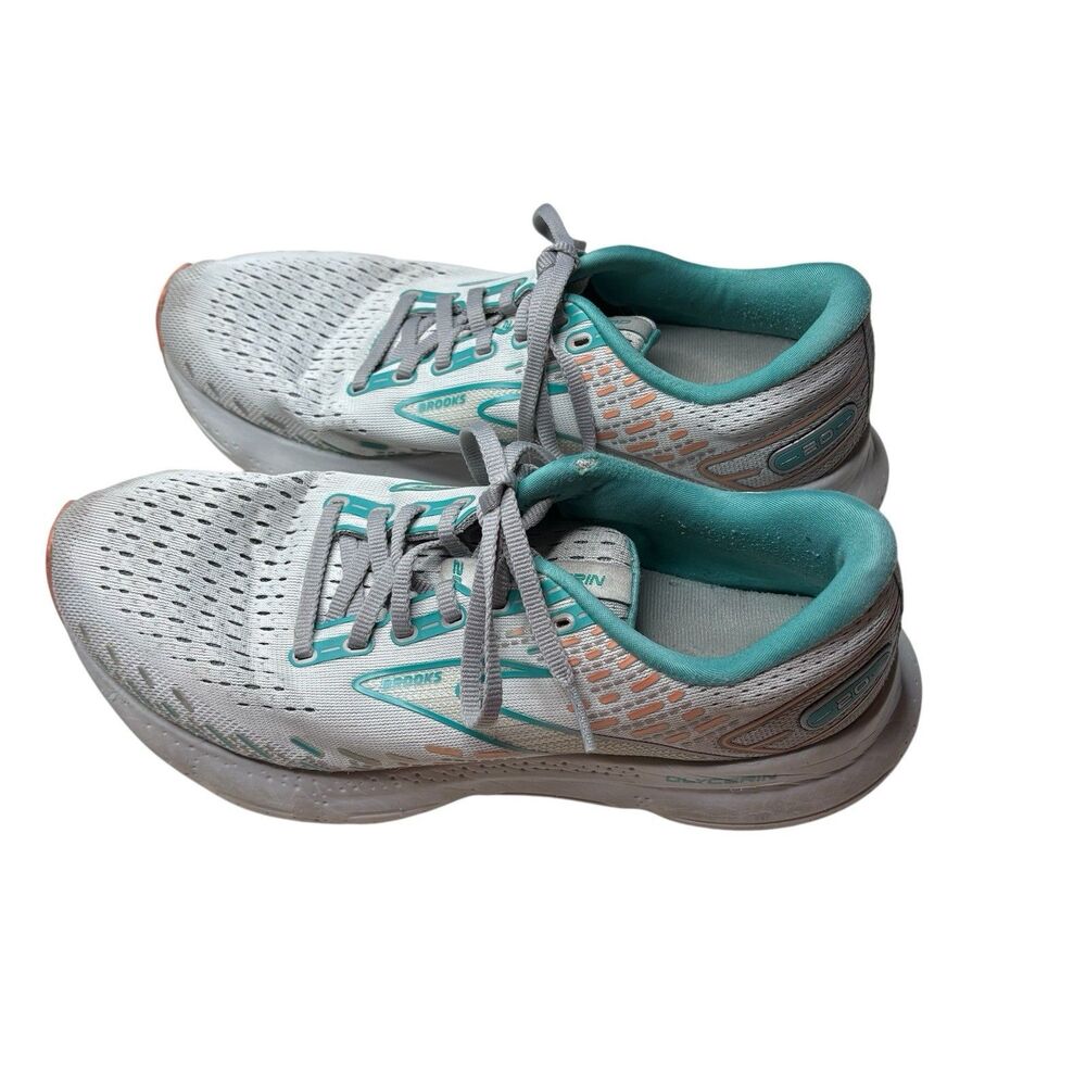 Brooks Glycerin 20 Women's Size 10.5 B Running Shoes Oyster Coral Latigo Bay